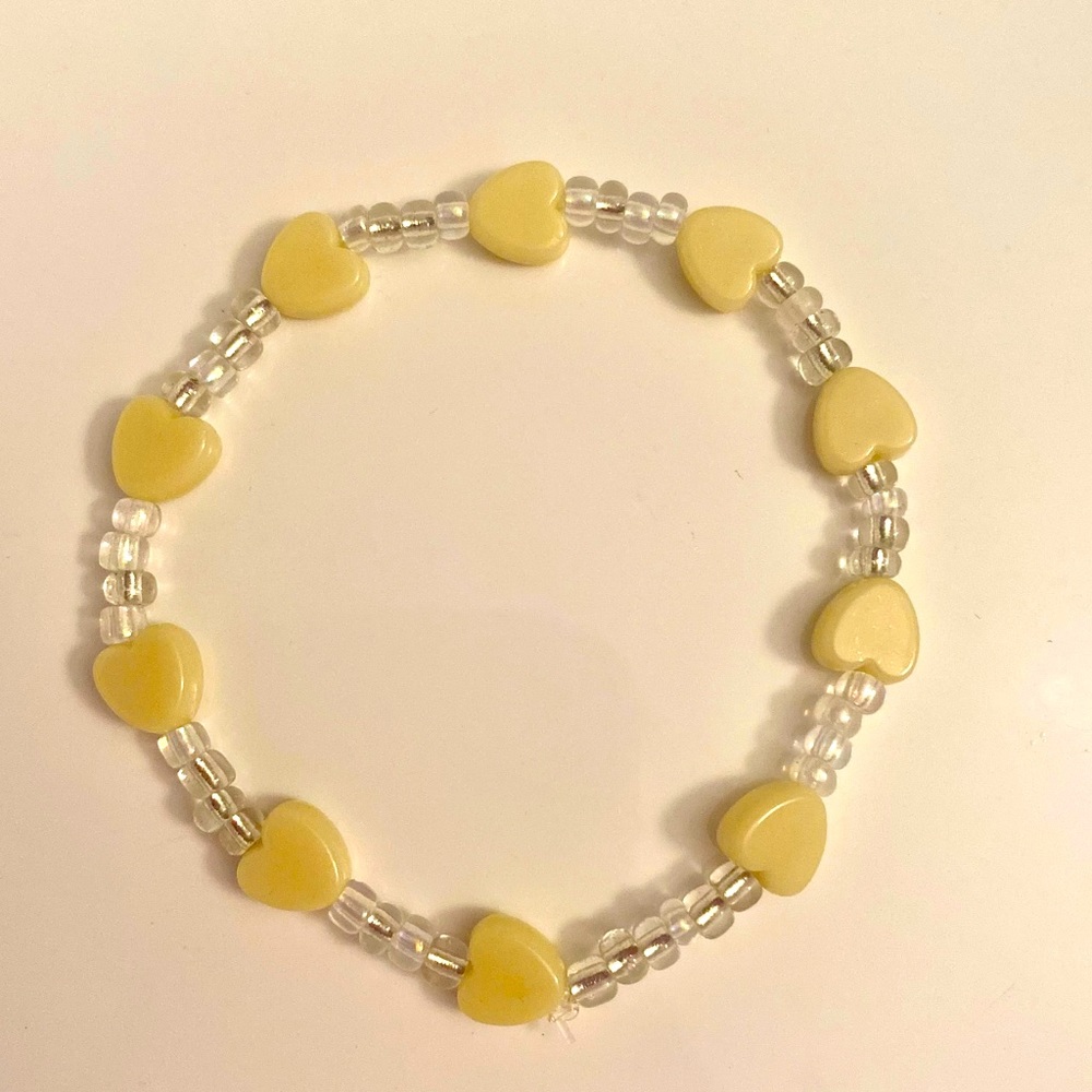 Yellow heart bracelet